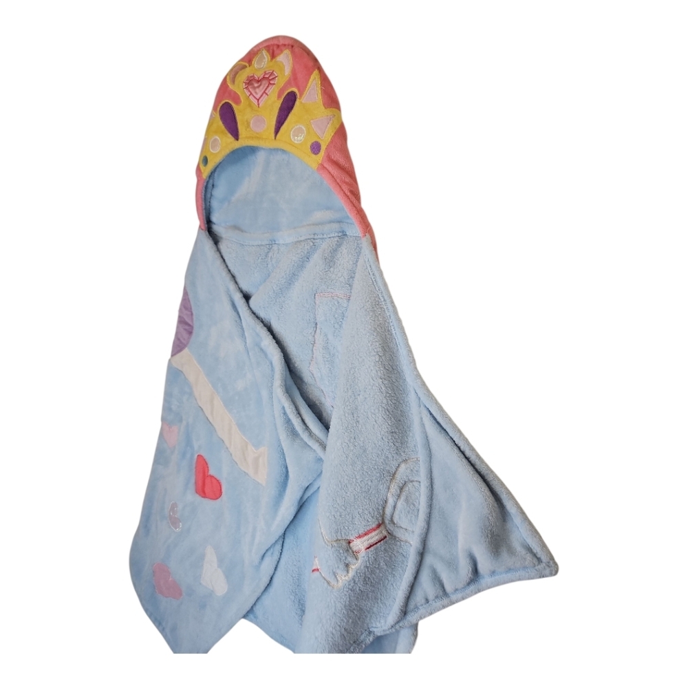 Best Brands Kids Hooded Throw - Princess Wrap Fleece Blanket - Picture 5 of 7